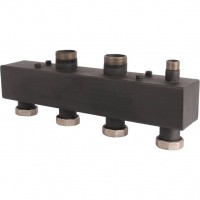 Коллектор распределительный стальной ROMMER 2 отопительных контура 1 1/2" (RDG-0017-004002)