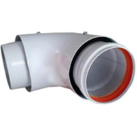 Отвод утеп. Ø80/100 - 90гр ROMMER