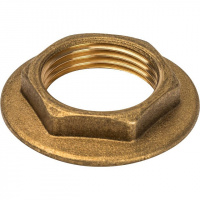 Контргайка с упором резьбовая латунная STOUT без покрытия 3/4"