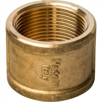 Муфта резьбовая латунная STOUT без покрытия 11/4"