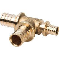 СА Тройник переходной аксиальный для сшитого полиэтилена STOUT латунный Ø25х25х16 (5/30)