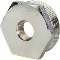 Футорка резьбовая латунная STOUT никель 11/2"x1/2" ВН
