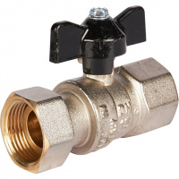 Кран шаровой STOUT бабочка 3/4" В, с накидной гайкой