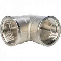 Угол резьбовой латунный STOUT никель 11/4" В