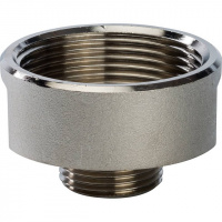 Муфта переходная резьбовая латунная STOUT никель 11/2"x3/4" ВН