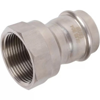 Переходник ВПр-ВР, 35х11/4, из нержавеющей стали прессовой ROMMER