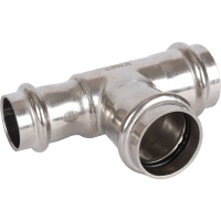 Тройник переходной ВПр, 28х28х22, из нержавеющей стали прессовой ROMMER