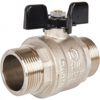 Кран шаровой STOUT бабочка 11/4" НН, полнопроходной