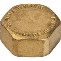 Заглушка резьбовая латунная STOUT без покрытия 3/4" В