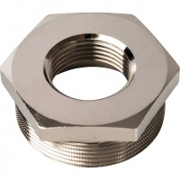 Футорка резьбовая латунная STOUT никель 2"x1" ВН