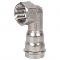 Угольник-переходник ВПр-ВР, 35х1, из нержавеющей стали прессовой ROMMER