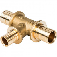 СА Тройник переходной аксиальный для сшитого полиэтилена STOUT латунный Ø20х16х20 (10/60)