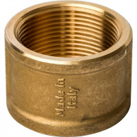 Муфта резьбовая латунная STOUT без покрытия 11/2"