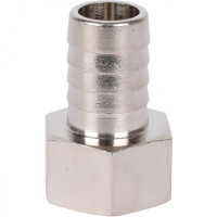 Штуцер резьбовой латунный STOUT никель 1/2"x16мм В