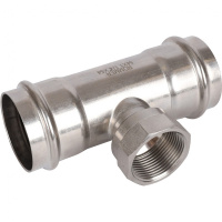 Тройник-переходник ВПр-ВР, 54х11/4, из нержавеющей стали прессовой ROMMER