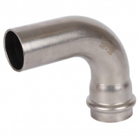 Угольник однораструбный 90° ВПр-НПр, 28, из нержавеющей стали прессовой ROMMER