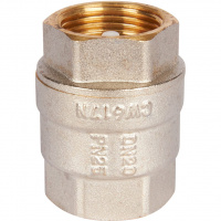 Обратный клапан пружинный муфтовый с пластиковым седлом 3/4"  ROMMER