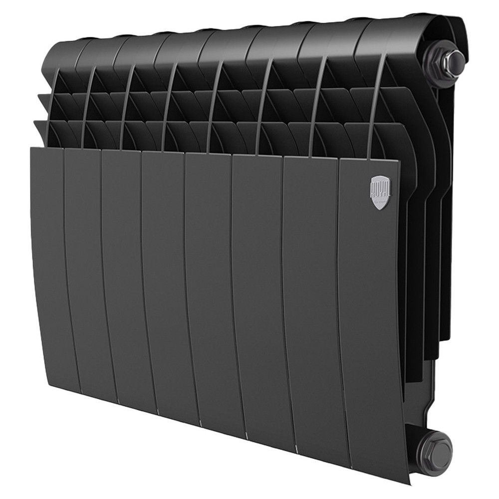 Радиатор биметаллический ROYAL THERMO BILINER NOIR SABLE 350x10 секций, черный