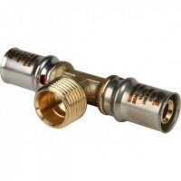 МП Тройник резьбовой пресс для металлопласта STOUT Ø16х1/2"х16 Н