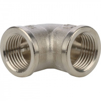 Угол резьбовой латунный STOUT никель 1/2" В