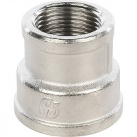 Муфта переходная резьбовая латунная STOUT никель 1"X3/4" В