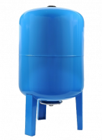 Гидроаккумулятор для воды ESSAN GIDRACH-NE вертикальный 24 л, 1" Н, синий, концевой, нерж фланец