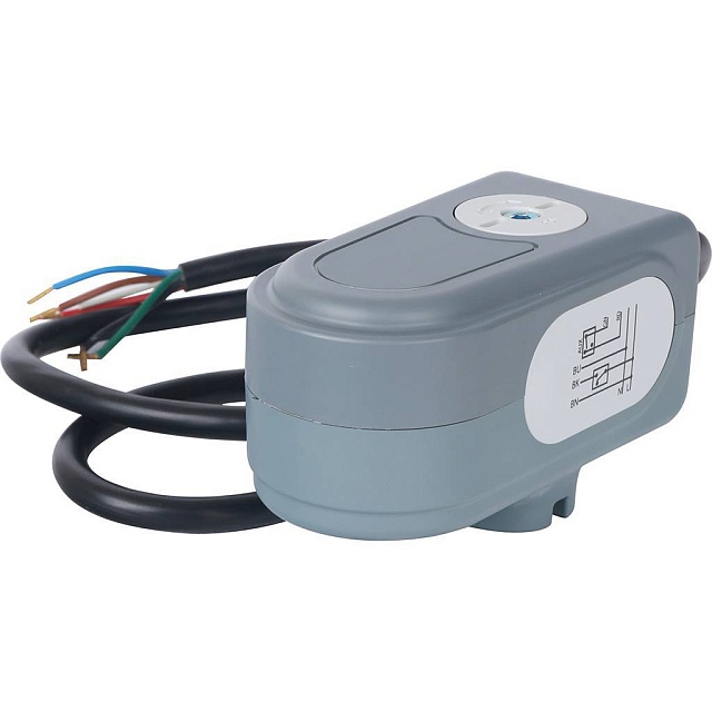 Сервопривод STOUT для шаровых зональных клапанов, ход 90°, кабель 1м., 40 сек., 230V, 5 полюсов