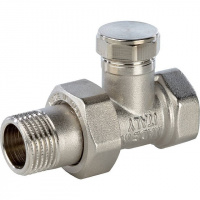 Клапан запорно-балансировочный прямой STOUT 1/2"