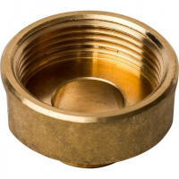 Муфта переходная резьбовая латунная STOUT без покрытия 1"x1/2" ВН