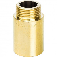 Удлинитель резьбовой латунный STOUT без покрытия 3/4"х40мм ВН