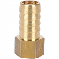 Штуцер резьбовой латунный STOUT без покрытия 1/4"x14мм В
