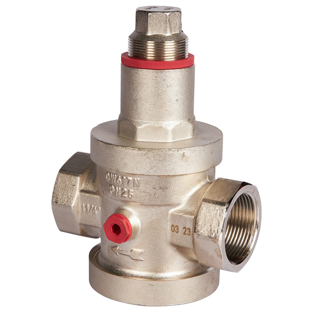 Редуктор давления PN25 вн/вн 1 1/4  с выходом под манометр ROMMER