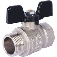 Кран шаровой STOUT бабочка 3/4" ВН, стандартный проход