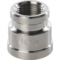 Муфта переходная резьбовая латунная STOUT никель 1/2"X3/8" В