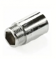 Удлинитель резьбовой латунный STOUT хром 1/2"x50мм ВН (легкая версия)