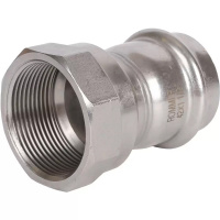 Переходник ВПр-ВР, 42х11/2, из нержавеющей стали прессовой ROMMER