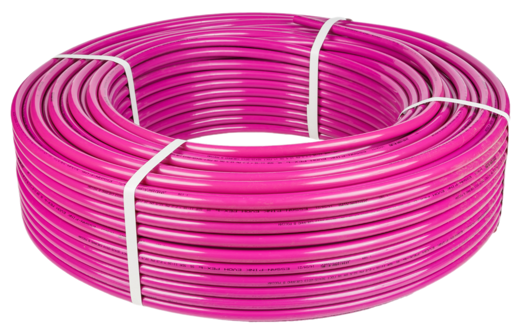 Труба из сшитого полиэтилена ESSAN PINK EVOH PEX-b Ø16х2.2, ГОСТ32415-2013 (фиолетовая)