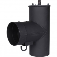 Патрубок дымохода вертикальный Ø=150, L=304, H=396 ROMMER