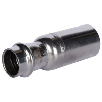 Муфта переходная-НПр, 28х18, из нержавеющей стали прессовой ROMMER