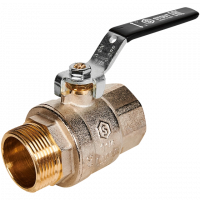 Кран шаровой полнопроходной STOUT ручка рычаг 11/4" ВР/НР