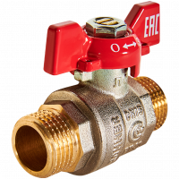 Кран шаровой ROMMER бабочка 1/2" НН (RBV-0007-2410215)