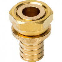 СА Муфта с накидной гайкой аксиальная для сшитого полиэтилена STOUT Ø20х1/2"