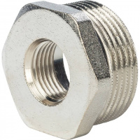 Футорка резьбовая латунная STOUT никель 2"x1/2" ВН