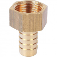 Штуцер резьбовой латунный STOUT без покрытия 1/2"x14мм В