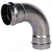 Угольник 90° ВПр-ВПр, 54, из нержавеющей стали прессовой ROMMER