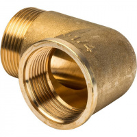 Угол резьбовой латунный STOUT без покрытия 11/4" ВН