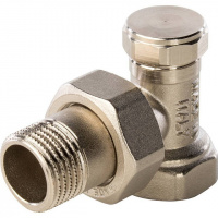 Клапан запорно-балансировочный угловой STOUT 1/2"