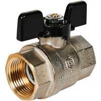 Кран шаровой полнопроходной, ВР/ВР, ручка бабочка 1 STOUT