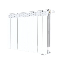 Радиатор биметаллический RIFAR ALP 500x10 секций, нижнее правое подключение (AVR)