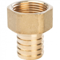 Штуцер резьбовой латунный STOUT без покрытия 1"x25мм В